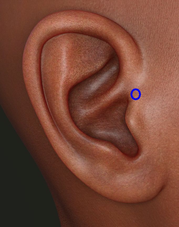 Vastgbél piercing